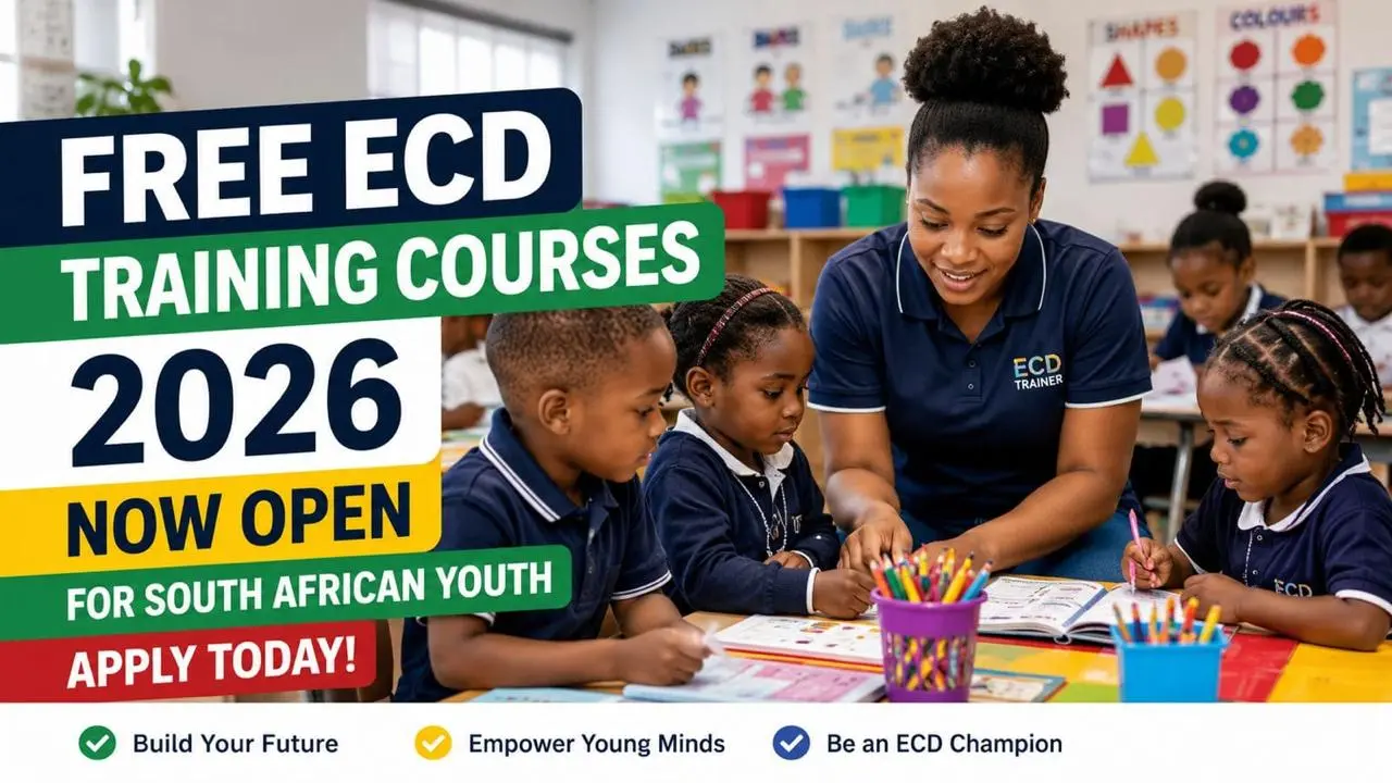 Free ECD Training Courses 2026 open now for South African youth with students participating in early childhood development training activities.